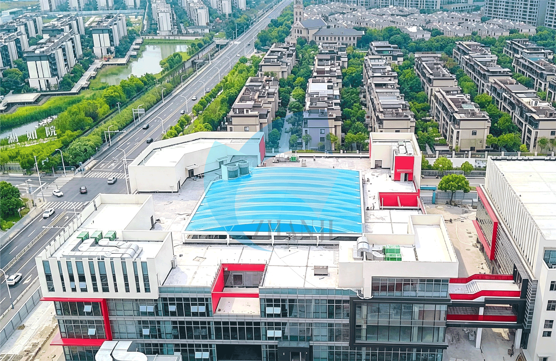 无锡新光渔港新天地气枕式膜结构